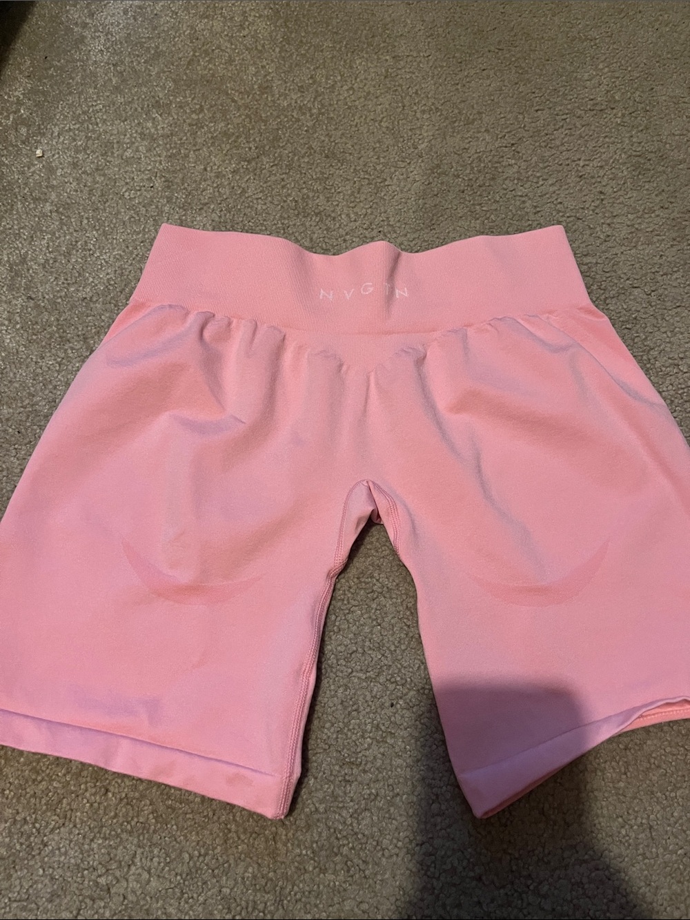 NVGTN Light Pink High-Waist Bike Shorts